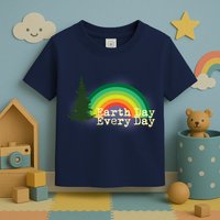 Rainbow Earth Day Every Day Retro Toddler T-Shirt
