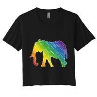 Rainbow Elephant Crop Top