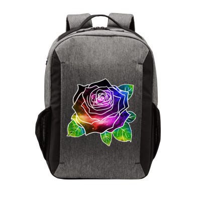 Rainbow Galaxy Floral Rose Vector Backpack