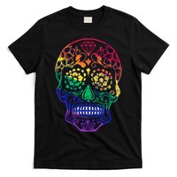 Rainbow Gay Pride Sugar Skull T-Shirt