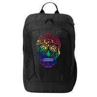 Rainbow Gay Pride Sugar Skull City Backpack
