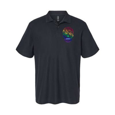 Rainbow Gay Pride Sugar Skull Polo