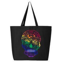 Rainbow Gay Pride Sugar Skull 25L Jumbo Tote