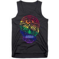 Rainbow Gay Pride Sugar Skull Tank Top
