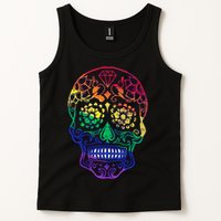 Rainbow Gay Pride Sugar Skull Tank Top
