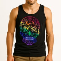 Rainbow Gay Pride Sugar Skull Tank Top