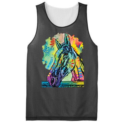 Rainbow Horse Mesh Reversible Basketball Jersey Tank