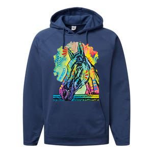 Rainbow Horse Performance Fleece Hoodie