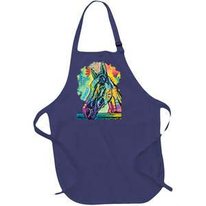 Rainbow Horse Full-Length Apron With Pockets