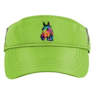 Rainbow Horse Face Adult Drive Performance Visor