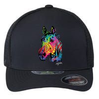 Rainbow Horse Face Flexfit Unipanel Trucker Cap