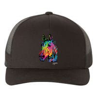 Rainbow Horse Face Yupoong Adult 5-Panel Trucker Hat