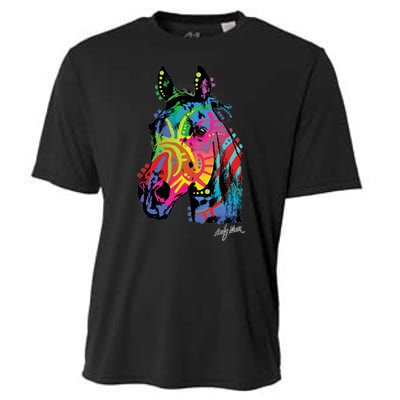 Rainbow Horse Face Cooling Performance Crew T-Shirt