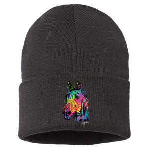 Rainbow Horse Face Sustainable Knit Beanie