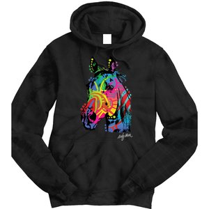 Rainbow Horse Face Tie Dye Hoodie