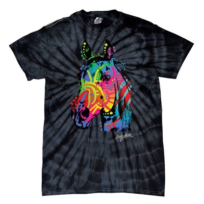 Rainbow Horse Face Tie-Dye T-Shirt