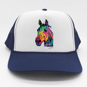 Rainbow Horse Face Trucker Hat