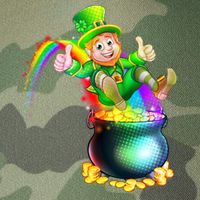 Rainbow Leprechaun Sliding Into A Pot Of  Gold Legacy Tie Dye Trucker Hat