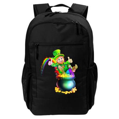 Rainbow Leprechaun Sliding Into A Pot Of  Gold Backpack
