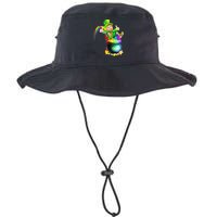 Rainbow Leprechaun Sliding Into A Pot Of  Gold Bucket Hat