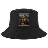 Rainbow Mona Lisa Art Painting Cool Comfort Performance Bucket Hat