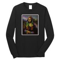 Rainbow Mona Lisa Art Painting Long Sleeve Shirt