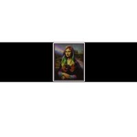 Rainbow Mona Lisa Art Painting Bumper Sticker