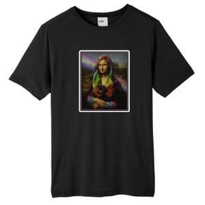 Rainbow Mona Lisa Art Painting Tall Fusion ChromaSoft Performance T-Shirt