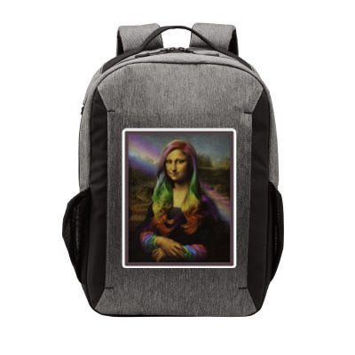 Rainbow Mona Lisa Art Painting Vector Backpack