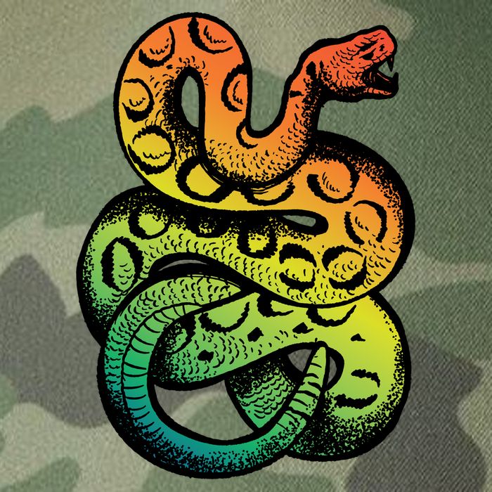 Rainbow Rattlesnake Legacy Tie Dye Trucker Hat