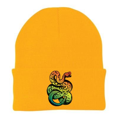 Rainbow Rattlesnake Knit Cap Winter Beanie