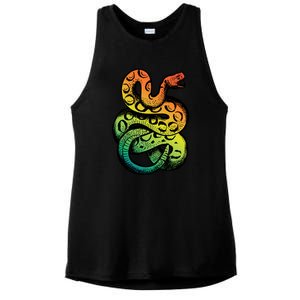 Rainbow Rattlesnake Ladies PosiCharge Tri-Blend Wicking Tank