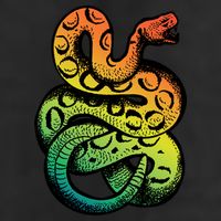 Rainbow Rattlesnake Cool Comfort Performance Bucket Hat