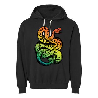 Rainbow Rattlesnake Garment-Dyed Fleece Hoodie