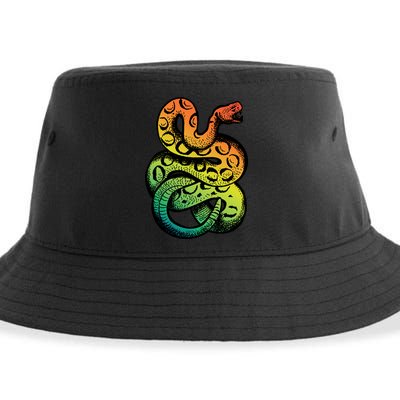 Rainbow Rattlesnake Sustainable Bucket Hat