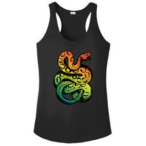 Rainbow Rattlesnake Ladies PosiCharge Competitor Racerback Tank