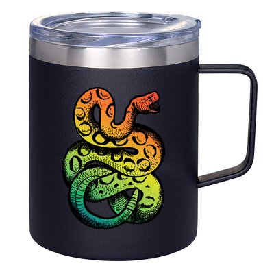 Rainbow Rattlesnake 12oz Stainless Steel Coffee Mug