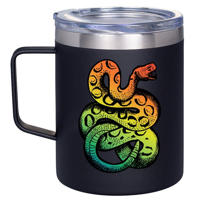 Rainbow Rattlesnake 12oz Stainless Steel Coffee Mug