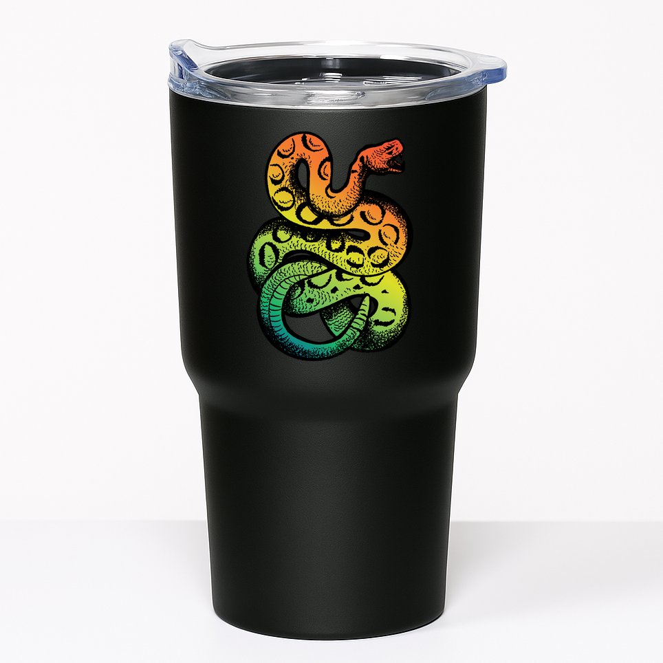 Rainbow Rattlesnake Tumbler