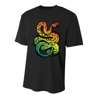 Rainbow Rattlesnake Youth Performance Sprint T-Shirt