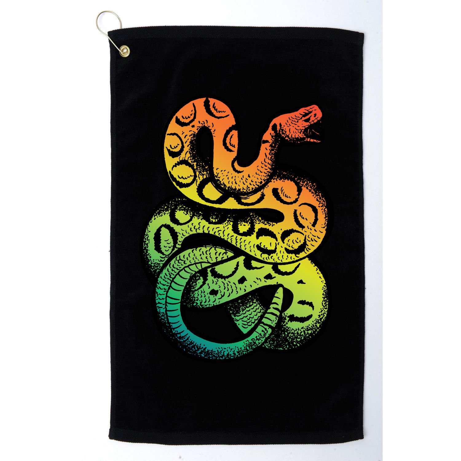 Rainbow Rattlesnake Golf Towel