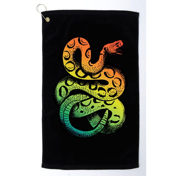 Rainbow Rattlesnake Golf Towel