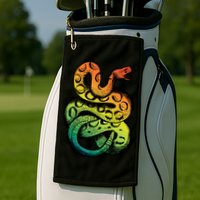 Rainbow Rattlesnake Golf Towel