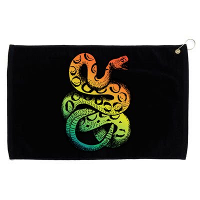 Rainbow Rattlesnake Grommeted Golf Towel