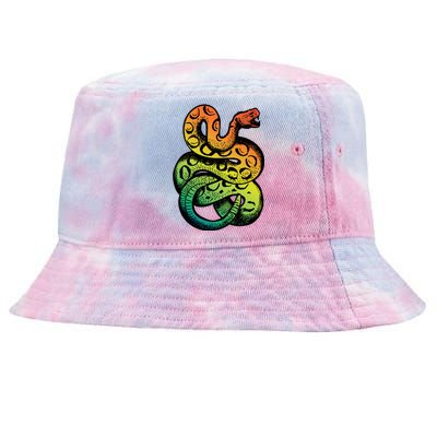 Rainbow Rattlesnake Tie-Dyed Bucket Hat