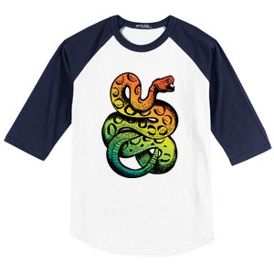 Rainbow Rattlesnake Baseball Sleeve Shirt