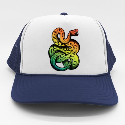 Rainbow Rattlesnake Trucker Hat