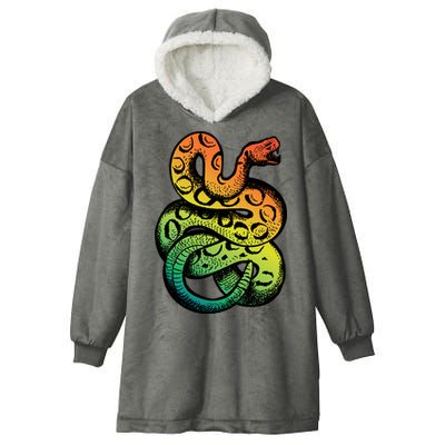 Rainbow Rattlesnake Hooded Wearable Blanket
