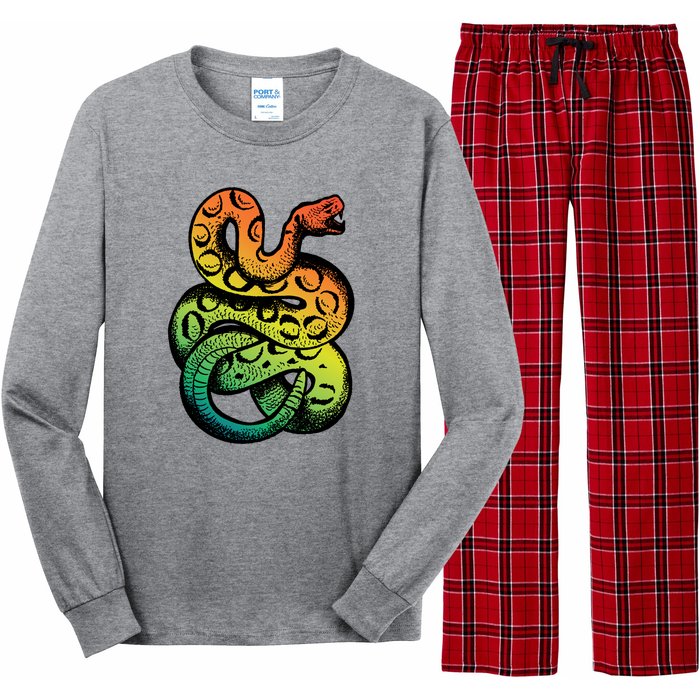 Rainbow Rattlesnake Long Sleeve Pajama Set