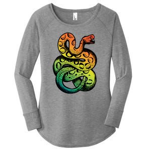 Rainbow Rattlesnake Women's Perfect Tri Tunic Long Sleeve Shirt